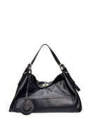 Luisa Vannini borsa Hobo ELIANA in vera pelle-Nero