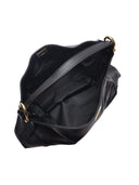 Luisa Vannini borsa Hobo ELIANA in vera pelle-Nero