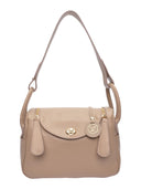 Luisa Vannini Geanta de umar Madeleine piele naturala-taupe
