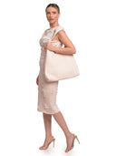 Luisa Vannini borsa Hobo ANNA pelle naturale-beige