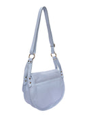 Luisa Vannini Borsa a tracolla RENATA in vera pelle - Azzurro