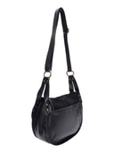 Luisa Vannini Borsa a tracolla RENATA in vera pelle - Nero