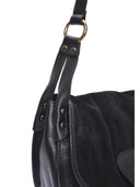 Luisa Vannini Borsa a tracolla RENATA in vera pelle - Nero