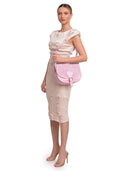 Luisa Vannini Borsa a tracolla RENATA in vera pelle - rosa
