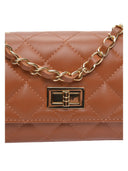 Luisa Vannini Borsa a tracolla GISELLE pelle naturale-Cognac