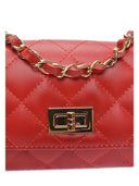 Luisa Vannini Borsa a tracolla GISELLE in vera pelle-Rosso