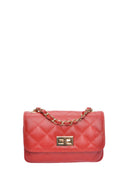 Luisa Vannini Borsa a tracolla GISELLE in vera pelle-Rosso