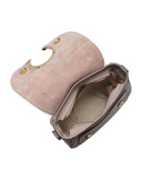 Luisa Vannini Borsa a tracolla Amaryllis in vera pelle-Rosa cipria