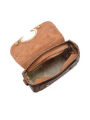 Luisa Vannini Borsa a tracolla Amaryllis in vera pelle-Cognac