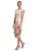 Luisa Vannini Borsa a tracolla Amaryllis in vera pelle-Cognac