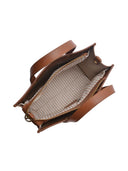 Luisa Vannini Borsa a mano VERONIKA in vera pelle color cognac