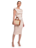 Luisa Vannini Borsa a mano VERONIKA in vera pelle color cognac