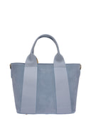 Luisa Vannini Borsa Tote FREYA in pelle naturale-Azzurro