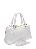 Roberta M borsa a mano NYX pelle naturale-bianco