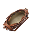 Roberta M Borsa a tracolla RODICA in vera pelle-Cognac