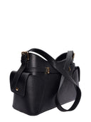 Roberta M Borsa a tracolla RODICA in vera pelle - Nero