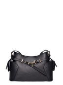 Roberta M Borsa a tracolla RODICA in vera pelle - Nero