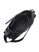 Roberta M Borsa a tracolla RODICA in vera pelle - Nero