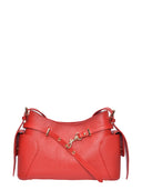 Roberta M Borsa a tracolla RODICA in vera pelle-Rosso
