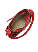 Roberta M Borsa a tracolla RODICA in vera pelle-Rosso