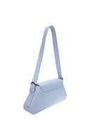 Roberta M borsa baguette ARIADNA in vera pelle-Azzurro