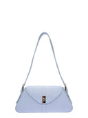 Roberta M borsa baguette ARIADNA in vera pelle-Azzurro