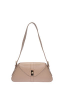 Borsa baguette ARIADNA in vera pelle color tortora di Roberta M