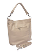 Roberta M Borsa a tracolla LAETITIA in vera pelle - beige