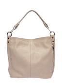 Roberta M Borsa a tracolla LAETITIA in vera pelle - beige