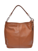 Roberta M Borsa a tracolla LAETITIA in pelle naturale-Cognac