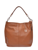 Roberta M Borsa a tracolla LAETITIA in pelle naturale-Cognac