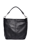 Roberta M Borsa a tracolla LAETITIA vera pelle-Nero