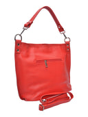 Roberta M Borsa a tracolla LAETITIA in vera pelle - Rosso