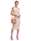 Borsa a sacco in vera pelle Roberta M RUXANDRA - Cognac