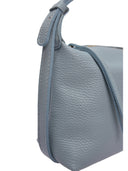 Roberta M Borsa a tracolla ROSA pelle naturale-Azzurro