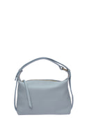 Roberta M Borsa a tracolla ROSA pelle naturale-Azzurro