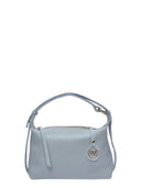 Roberta M Borsa a tracolla ROSA pelle naturale-Azzurro