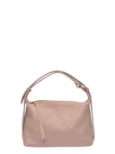 Roberta M Borsa a tracolla ROSA in vera pelle - Rosa cipria
