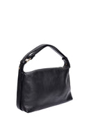 Roberta M Borsa a tracolla ROSA in vera pelle-Nero