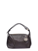 Roberta M Borsa a tracolla ROSA in vera pelle-Marrone Scuro