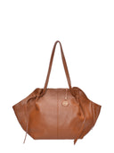 Roberta M Geanta de umar Aurora piele naturala-Coniac