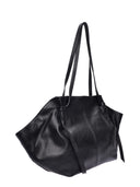 Roberta M Borsa a tracolla LISETTE in vera pelle-Nero