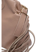 Roberta M Borsa a spalla HARPER pelle naturale-Rosa cipria