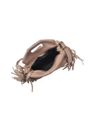 Roberta M Borsa a spalla HARPER pelle naturale-Rosa cipria