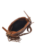 Roberta M Borsa a Spalla HARPER in pelle naturale-cognac