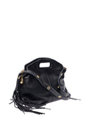 Roberta M Borsa Tote HARPER in vera pelle-Nero