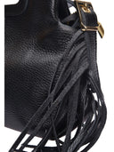 Roberta M Borsa Tote HARPER in vera pelle-Nero