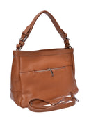 Roberta M Borsa a tracolla JOANNA in vera pelle - cognac