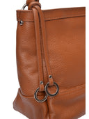 Roberta M Borsa a tracolla JOANNA in vera pelle - cognac