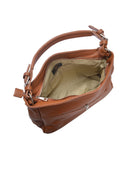 Roberta M Borsa a tracolla JOANNA in vera pelle - cognac